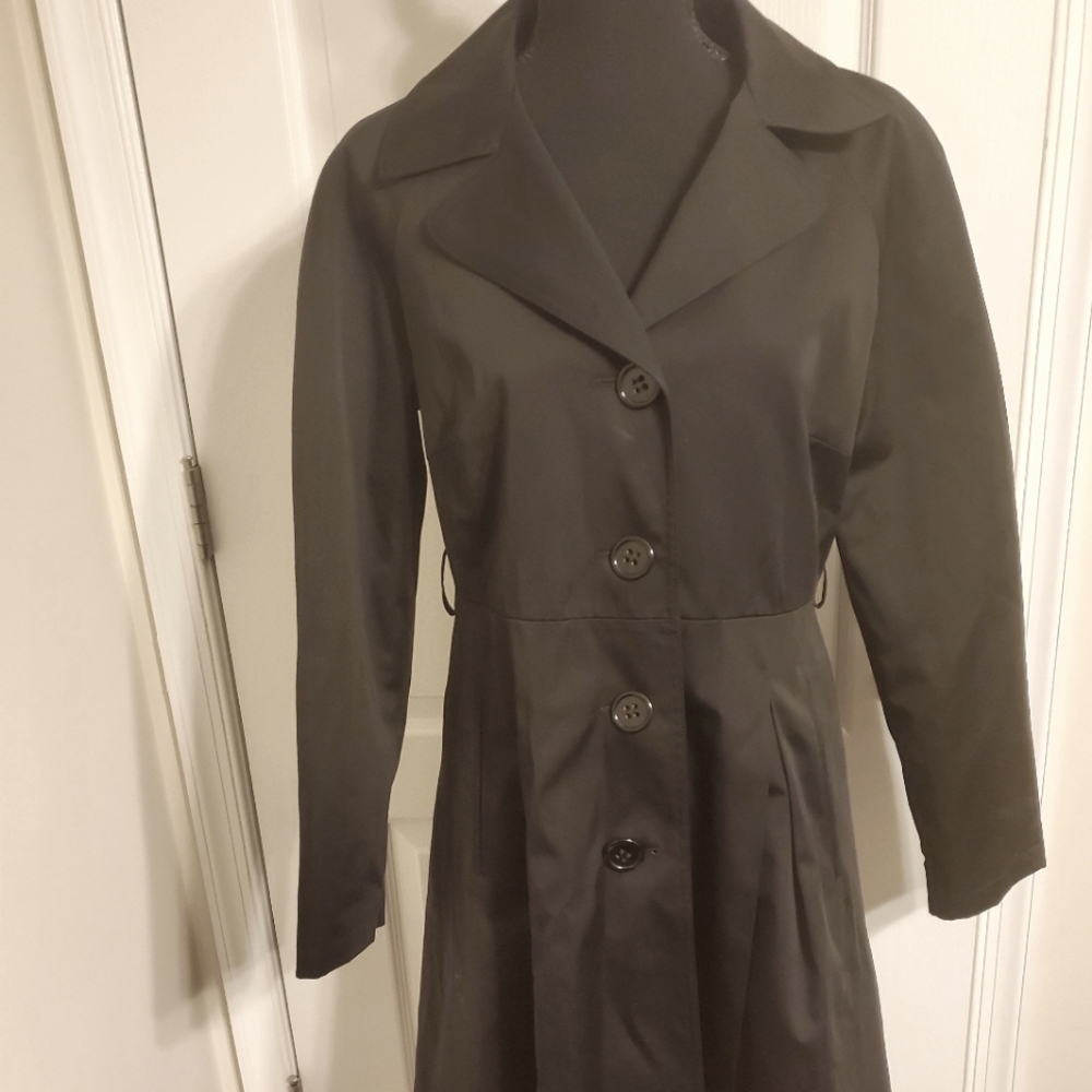 Worthington medium black all weather coat